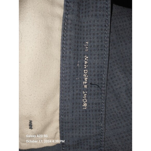 AG Adriano Goldschmied Men’s The Wanderer Shorts Blue Dots Chino Preppy Sz 33R - Picture 6 of 10